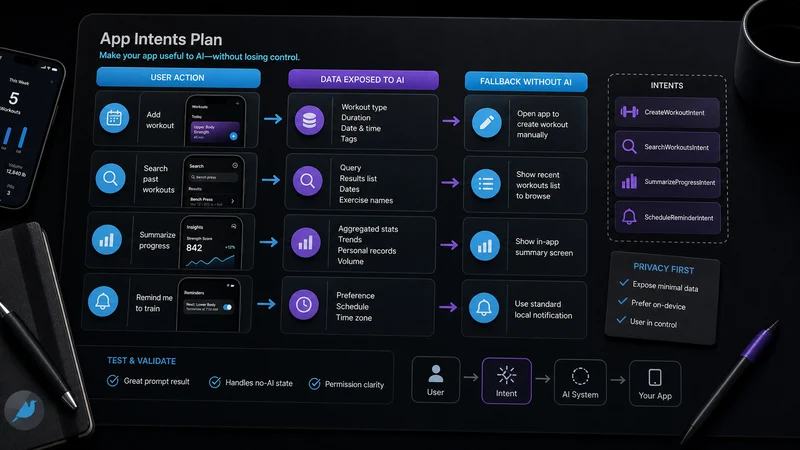 WWDC 2026 : checklist Apple Intelligence pour apps indie, carte de décision